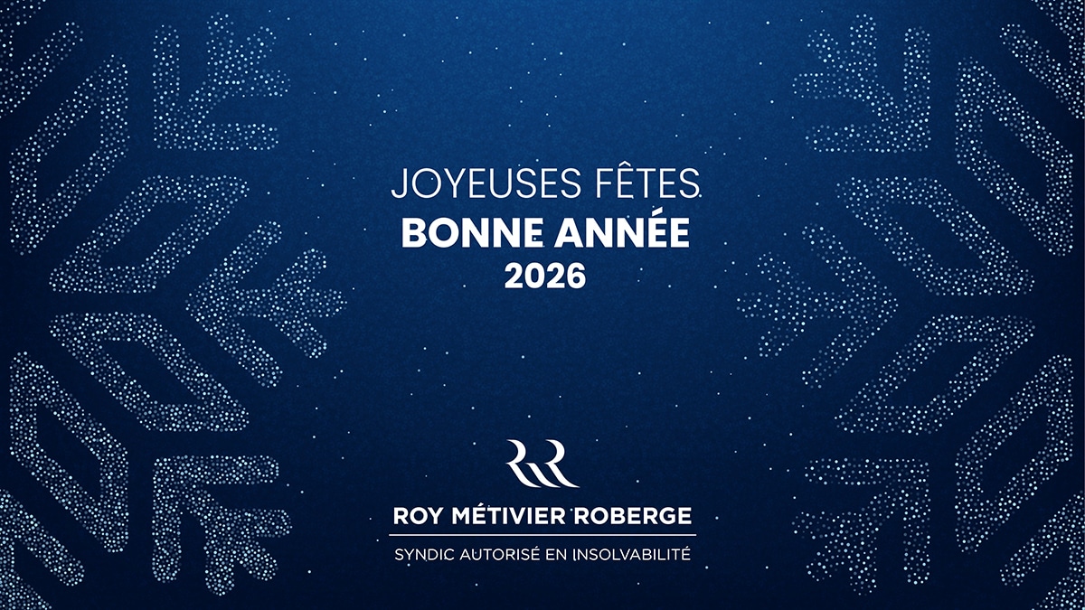 equipe de Roy Métivier Roberge vous souhaite un merveilleux temps des Fêtes